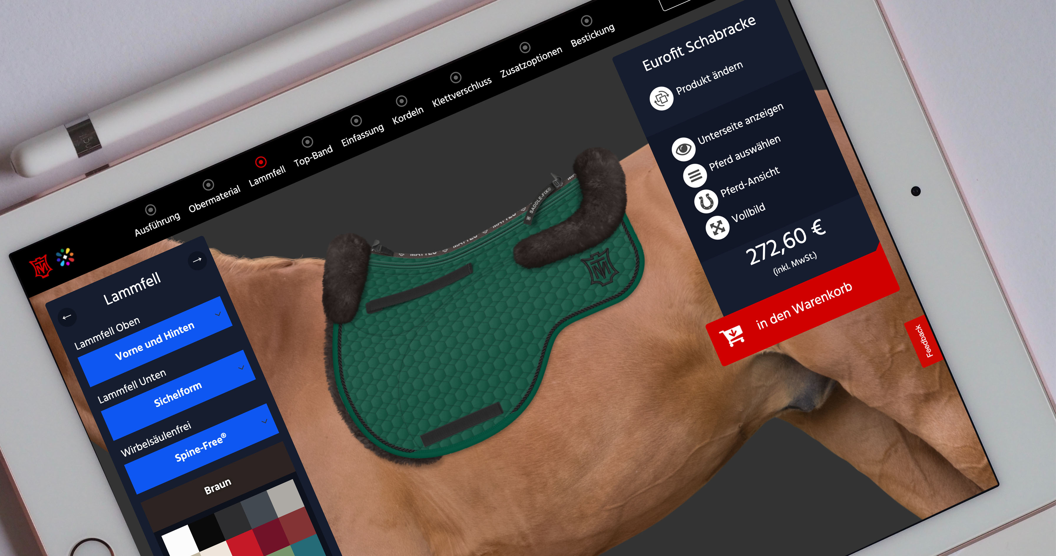 Konfigurator für MATTES Reitsport